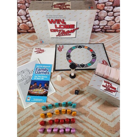 Win, Lose or Draw (1987 Original Edition MB Disney VTG Board Game) B1 - Picture 4 of 5